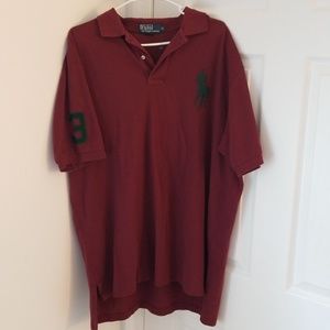 Burgundy Big Pony Polo by Ralph Lauren